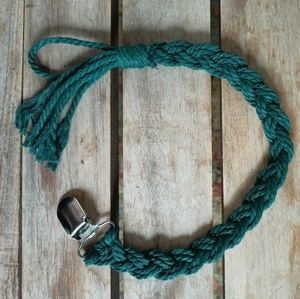 🌴3/15🌴 handmade macrame pacifier clip turquoise